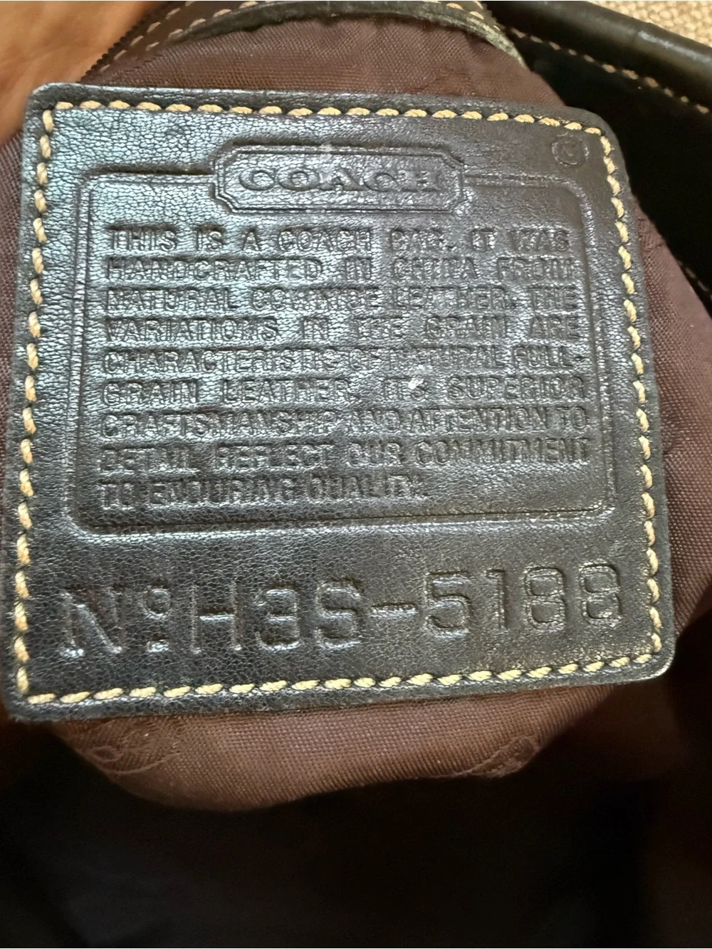 Coach classic leather